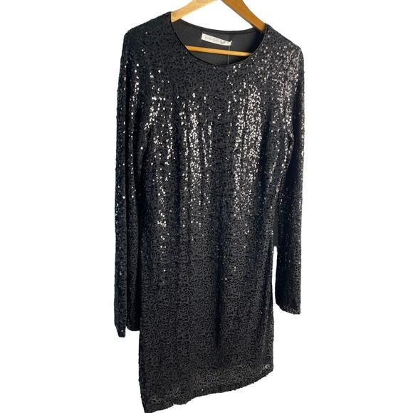 Alter’d State Plus Drama Sleeve Midi Black Full Sequined Party Dress Size XXL - Picture 3 of 10